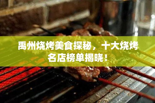 禹州烧烤美食探秘，十大烧烤名店榜单揭晓！