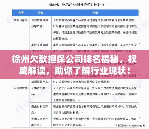 徐州欠款担保公司排名揭秘，权威解读，助你了解行业现状！