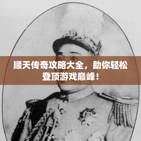 顺天传奇攻略大全，助你轻松登顶游戏巅峰！
