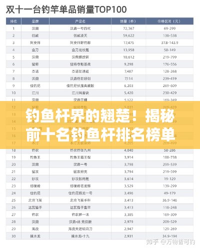 钓鱼杆界的翘楚！揭秘前十名钓鱼杆排名榜单