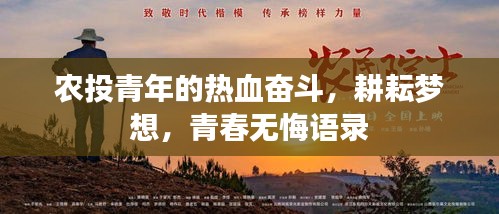农投青年的热血奋斗，耕耘梦想，青春无悔语录