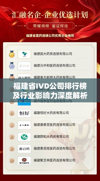 福建省IVD公司排行榜及行业影响力深度解析