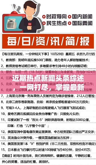 近期热点新闻头条综述，一网打尽，掌握最新动态！