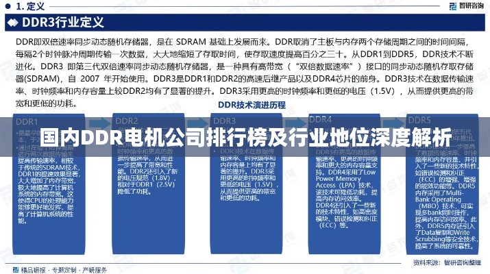 国内DDR电机公司排行榜及行业地位深度解析