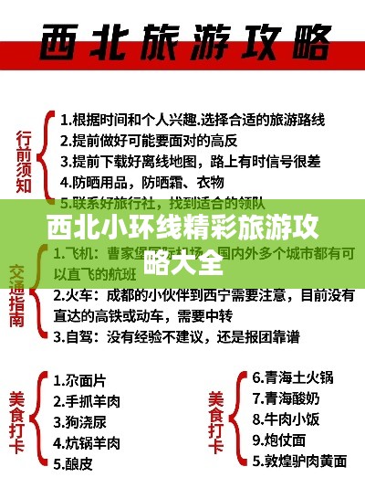 西北小环线精彩旅游攻略大全
