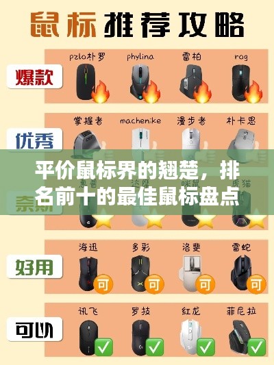 平价鼠标界的翘楚，排名前十的最佳鼠标盘点