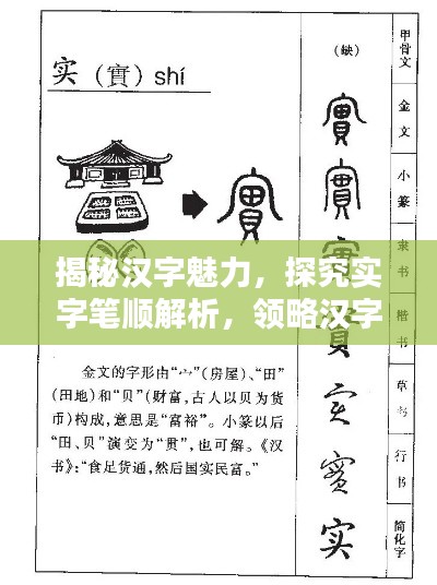 揭秘汉字魅力，探究实字笔顺解析，领略汉字之美
