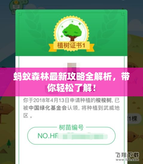 蚂蚁森林最新攻略全解析，带你轻松了解！