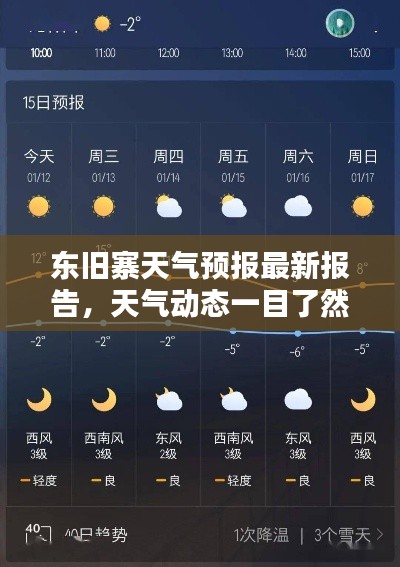 东旧寨天气预报最新报告，天气动态一目了然
