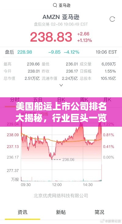 美国船运上市公司排名大揭秘，行业巨头一览无余！