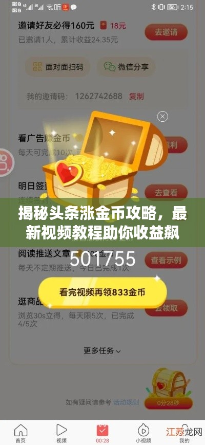 揭秘头条涨金币攻略，最新视频教程助你收益飙升！